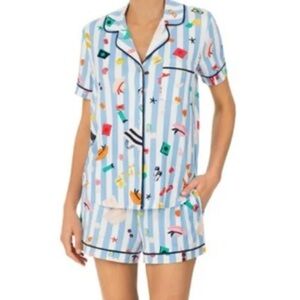 Kate Spade Blue and White Stripe Pajamas